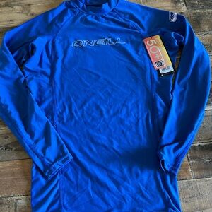 O’Neill Mens Long Sleeve Rashguard w/spf 50 sun protection
